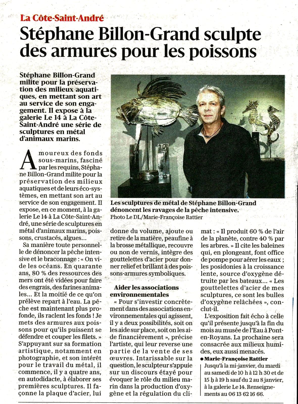 Stéphane Billon-Grand, engagé pour la sauvegarde du vivant